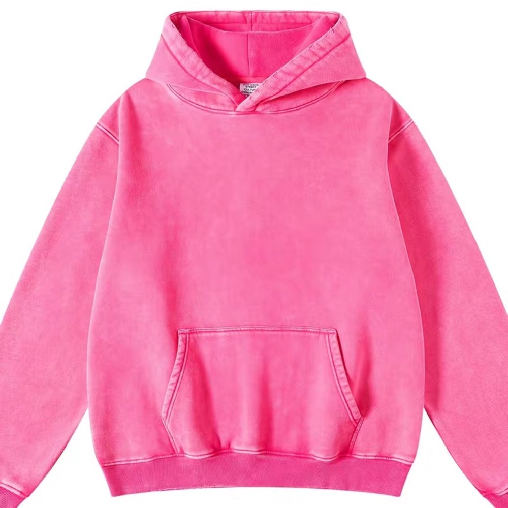 Faiable Acid washed Over Sized distressed hoodie size L